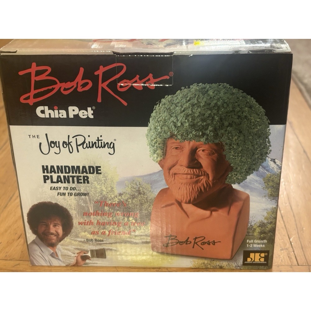Bob Ross Chia Pet Planter